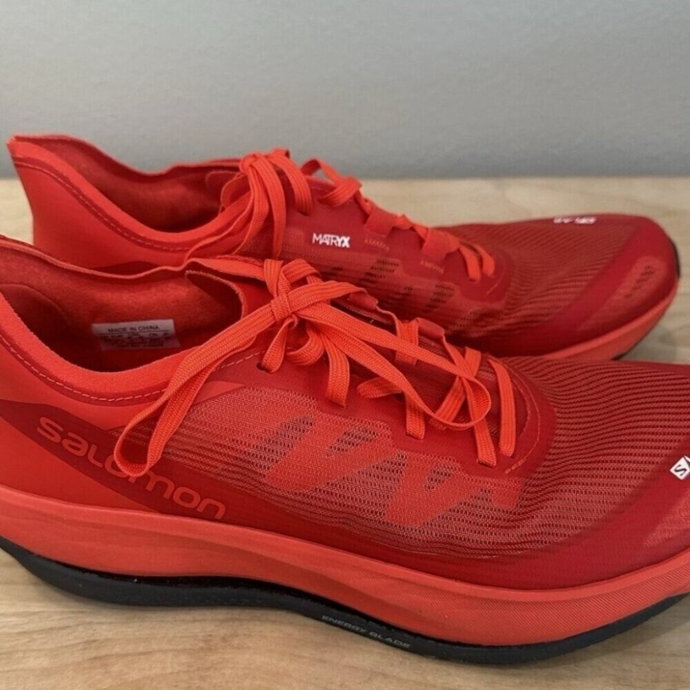 Salomon Unisex Men's 8 Racing Red Trail Running Outdoor Sport Plein Air Sneakers